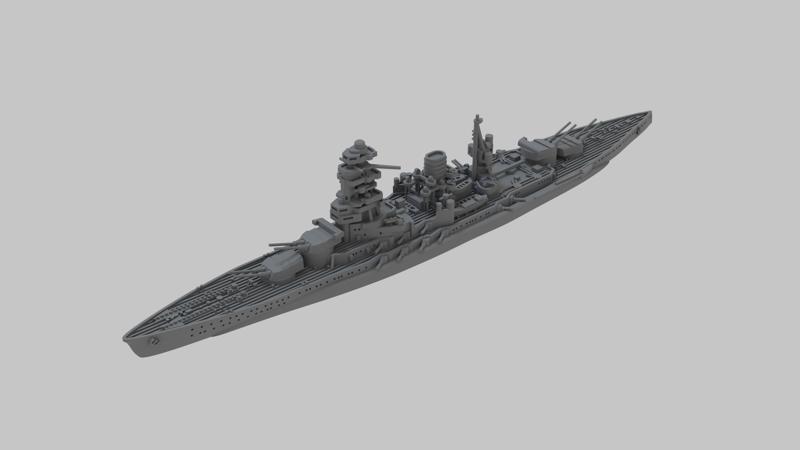 WW2 Japanese Battleship Nagato