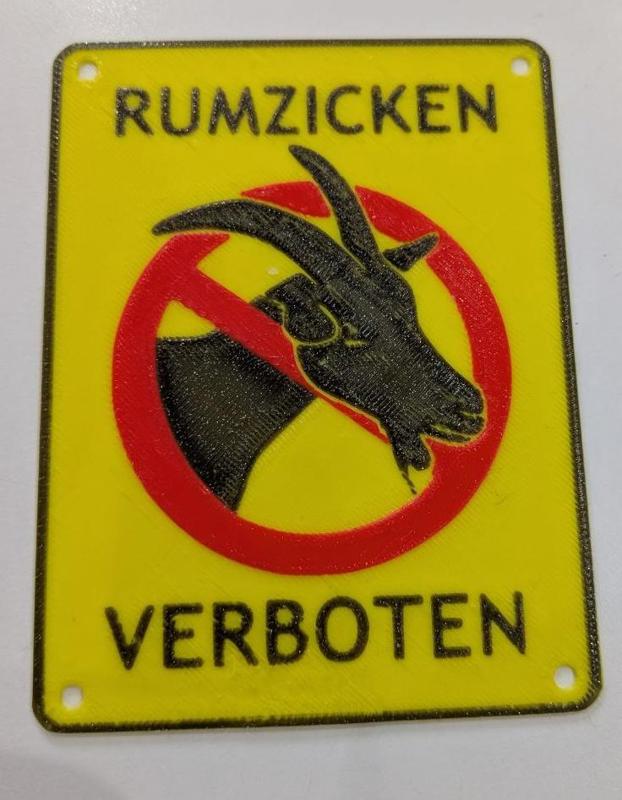 No Rummaging Sign 3D Print