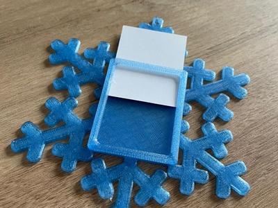 Snowflake Christmas Ornament with Frame
