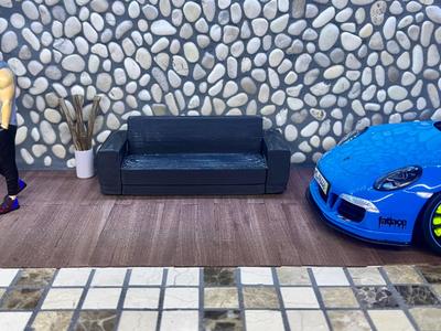 1:18 scale sofa diorama garage miniature