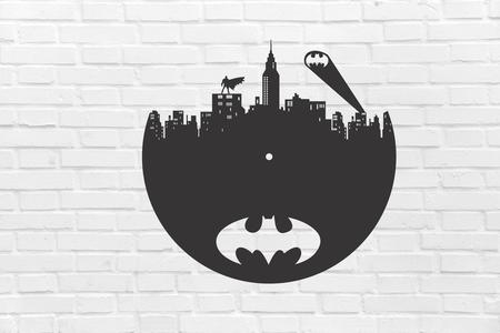 batman marvel wall clock