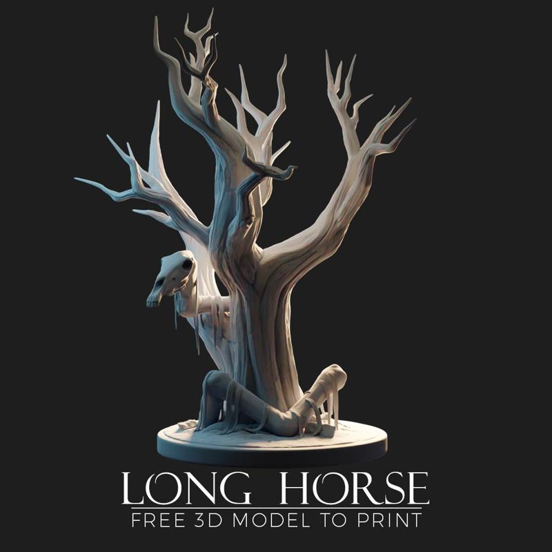 Long Horse sculpt for 3D print
