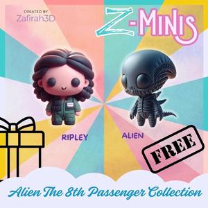 RIPLEY AND ALIEN FOR FREE, Z-MINIS   
