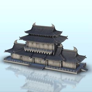 Asian palace with double roof 12 - China Asia Japan Warhammer Age of Sigmar
