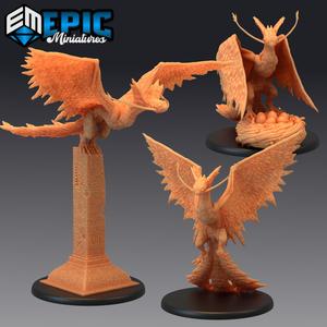 Snow Wyvern Set / Arctic Feathered Drake / Ice Dragon Bird