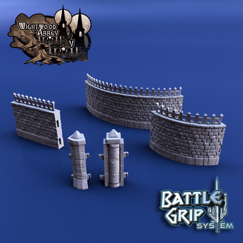 Medieval Modular Walls - Curves and Angles Expansion set