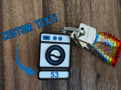Laundry Key Tag – Custom Text Area 