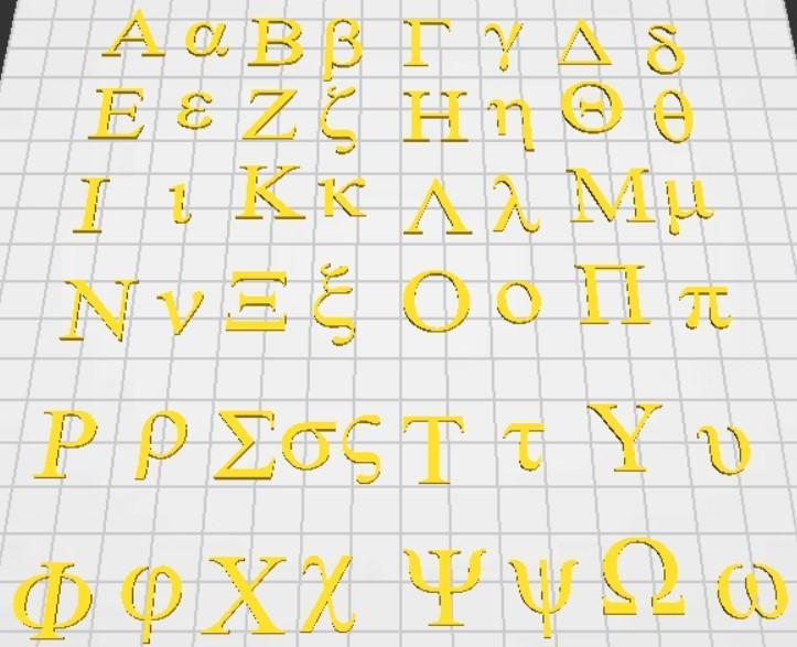 Greek Letters
