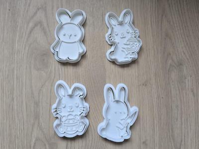 Easter Bunny Egg Cookie Cutter Playdoh Tool Gift