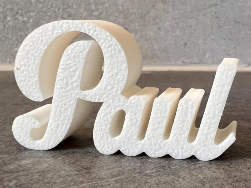 Paul's nameplate ornament, named Paulus