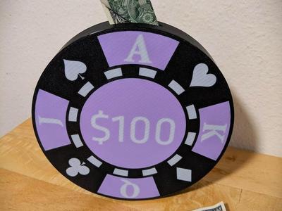 Giant Poker Chip Bank