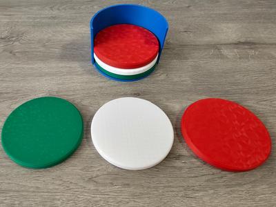 Coasters with Holder