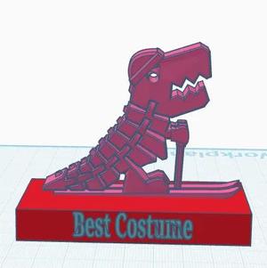 Flexi Dino Best Costume Award Trophy   