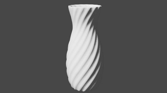 Twisted Flower vase