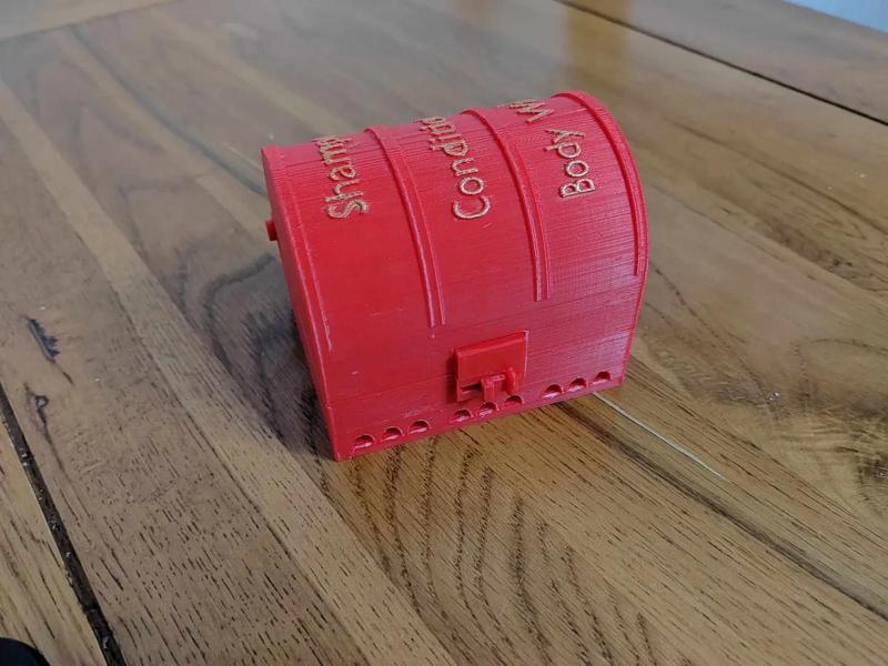 Travel Soap treasure chest (Shampoo bar, Conditioner bar, Body Wash bar)   