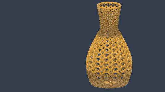 Knitted vase