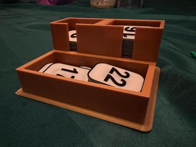 Now you have it, Now you dont. Christmas Game Numbers and Bin.