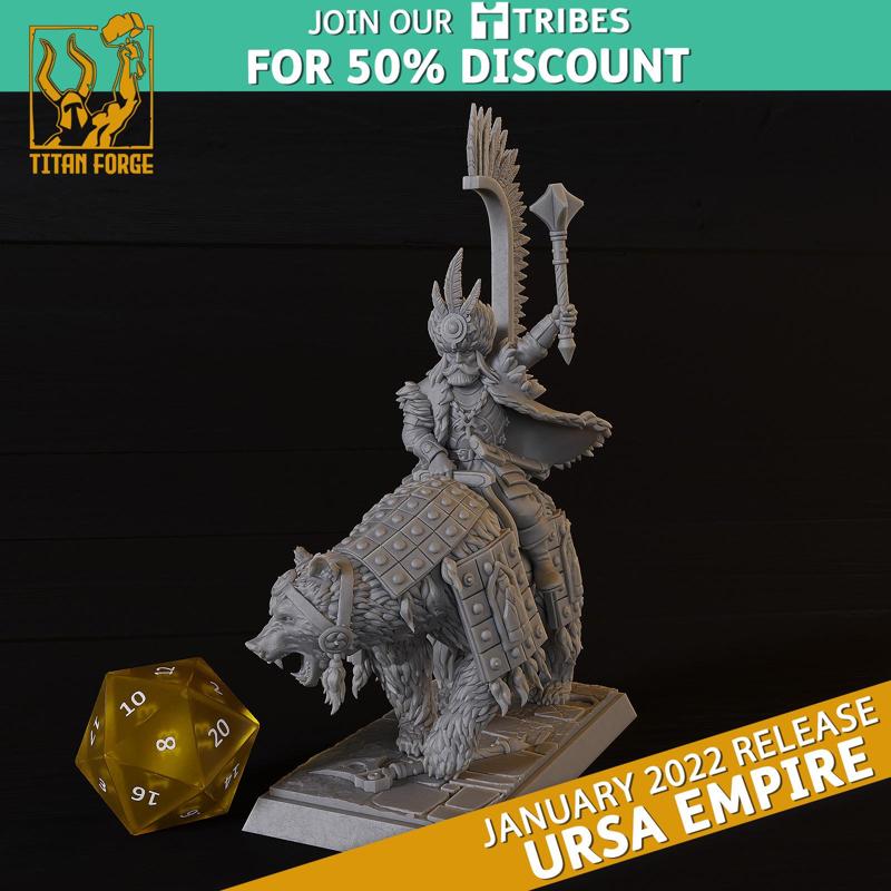 Imperial Officer - Ursa Empire - Titan Forge Miniatures January 2022