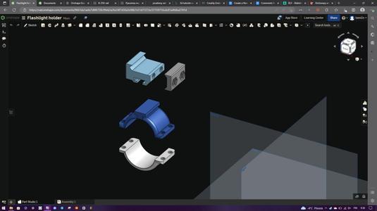 RIS Holder (flashlight, laser..)