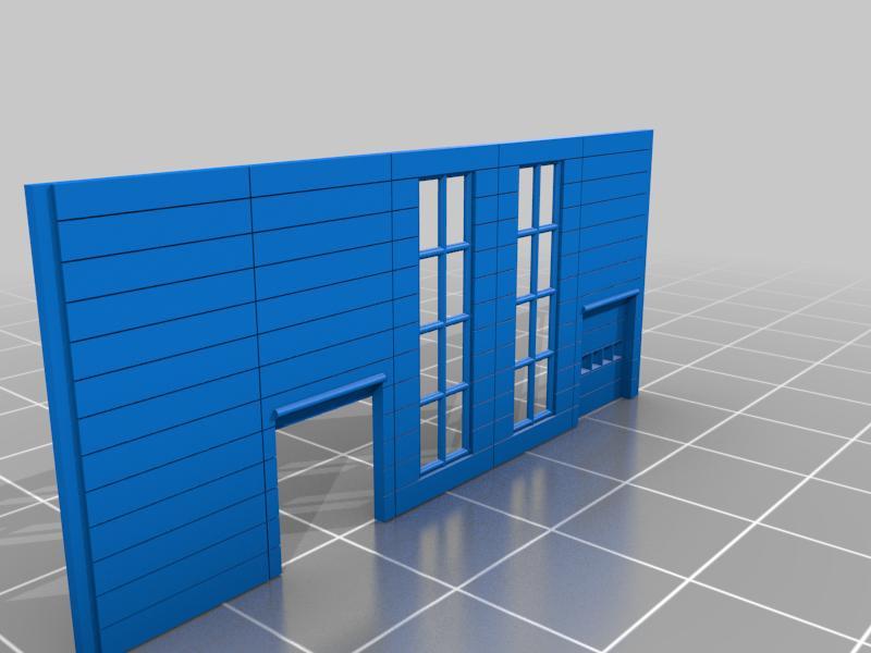 z scale modern industry building