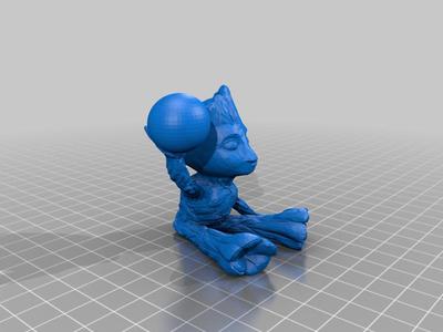 baby groot with ball