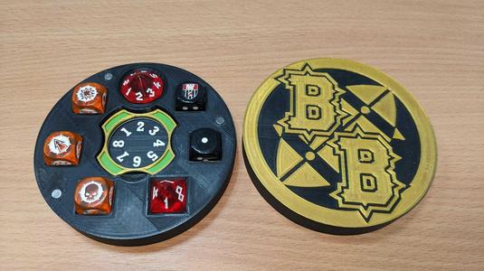 Blood Bowl Dice Box with Logos