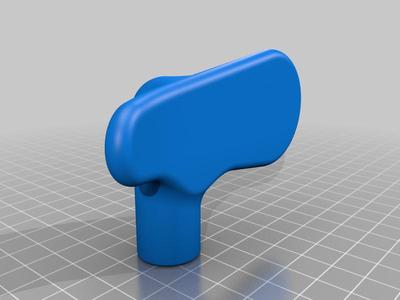 Office chair height adjust handle