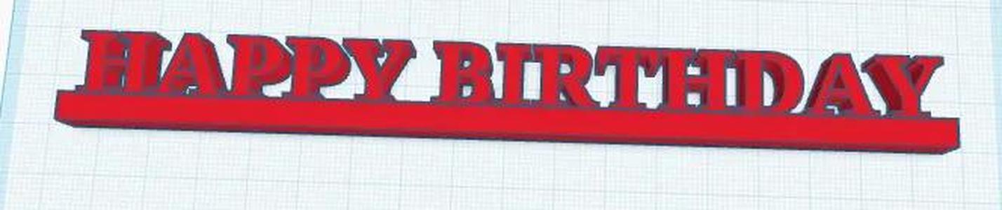 Happy Birthday Sign   