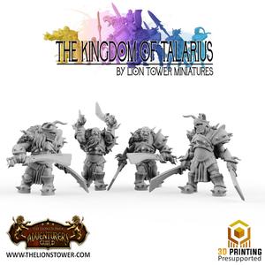 Talarian Army - Order of the Behemoth Ogre Knights (32mm scale pre-supported miniatures)