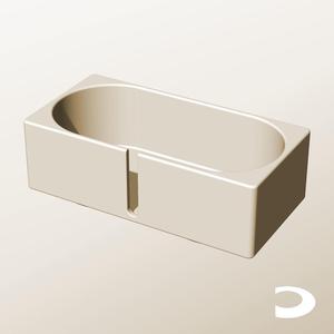CX96-65-SB Slotted Modular Stacking Storage Boxes Bins | Printable Objects - Infinite Containers | stl file for 3d printing