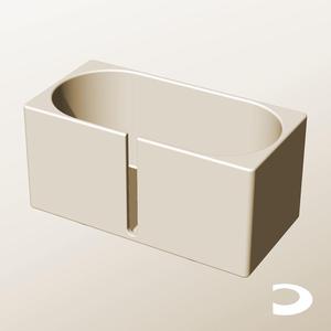CX96-100-SB Slotted Modular Stacking Storage Boxes Bins | Printable Objects - Infinite Containers | stl file for 3d printing