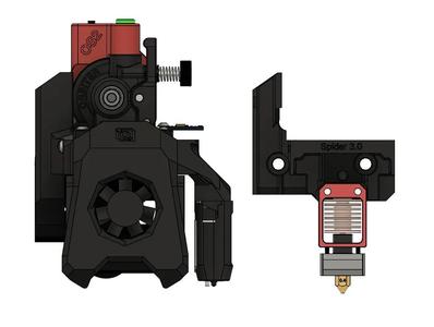 Apogee hotend base Spider 3.0   