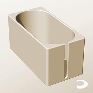 CX96-105-SS Slotted Modular Stacking Storage Boxes Bins | Printable Objects - Infinite Containers | stl file for 3d printing