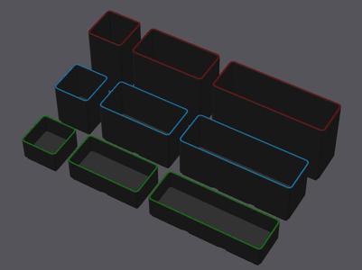 Gridfinity Boxes - All Sizes
