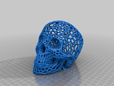 Skull (Voronoi style) remix
