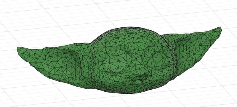 Low Poly Baby Yoda Stanley Tumpler Topper   