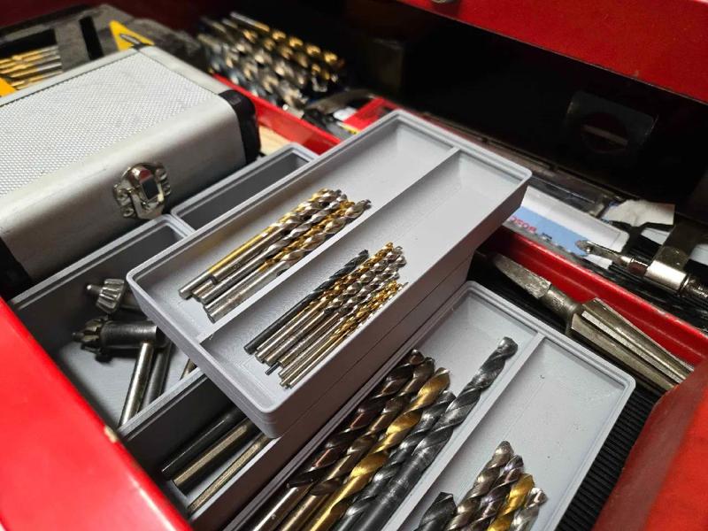 Gridfinity Drill Bit Storage   