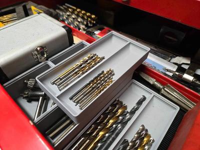 Gridfinity Drill Bit Storage   