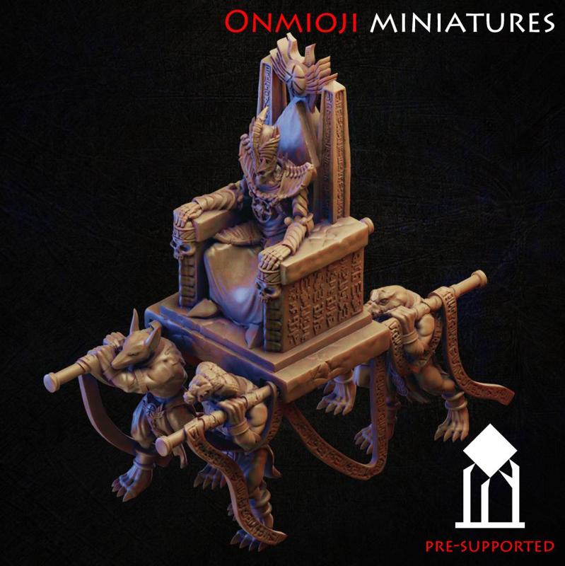 Egyptian lich on throne