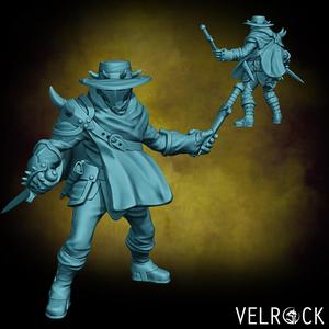 Male Bounty Hunter Rogue with Daggers (PRESUPPORTED)