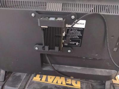 100mm Vesa mount for Raspberry Pi with Armor case   