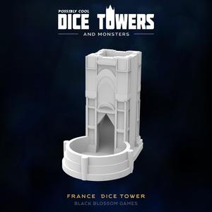 EX10 Classic France Supportless :: Possibly Cool Dice Tower