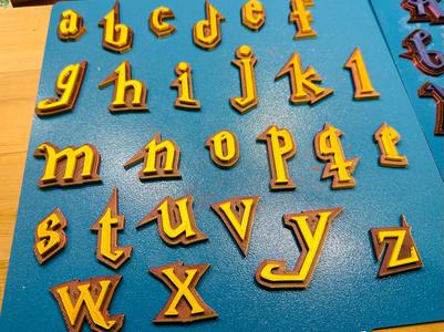 Harry Potter Style Font Letters Alphabet 