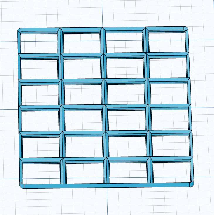 gridfinity baseplate 6 by 4   