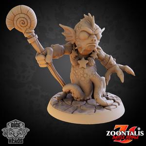 Fishfolk Wizard (pre-supported included)