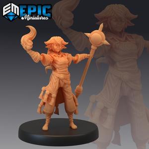 Half Gnome Mage Magic / Mysterious Halfling / Female Sorceress