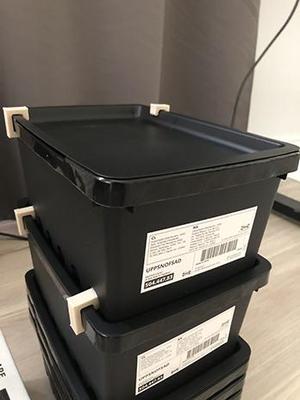Ikea Uppsnofsad clip stacking 