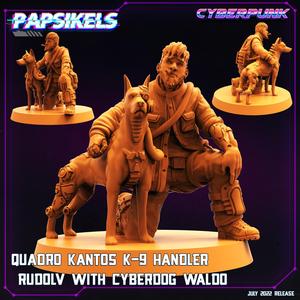 QUADRO KANTOS K-9 HANDLER RUDOLV WITH CYBERDOG WALDO