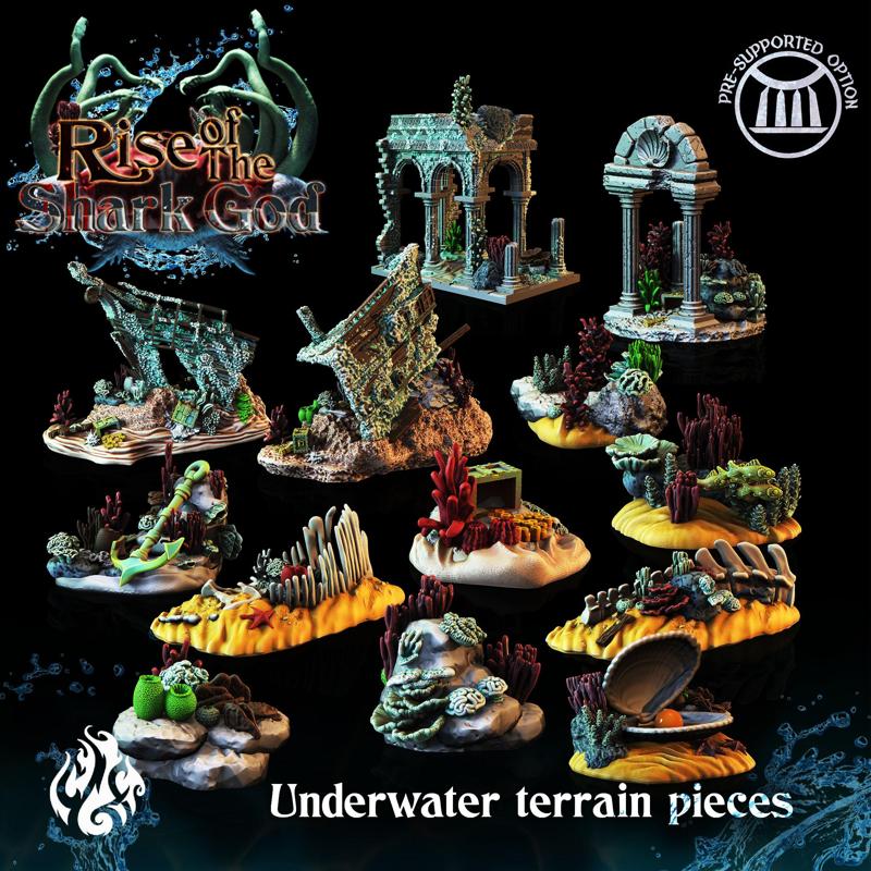 Underwater Terrain pieces