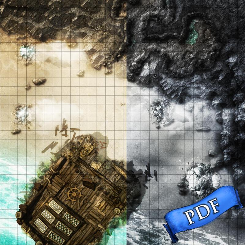 Shipwrecked Beach Cave (Side Quest 1 - Eye Matey!)